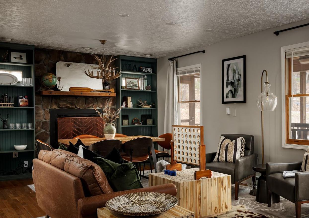 Shenandoah Dog Friendly Cabin With River Access, Hot Tub, Fire Pit, Bbq, Outdoor Dining Eksteriør bilde