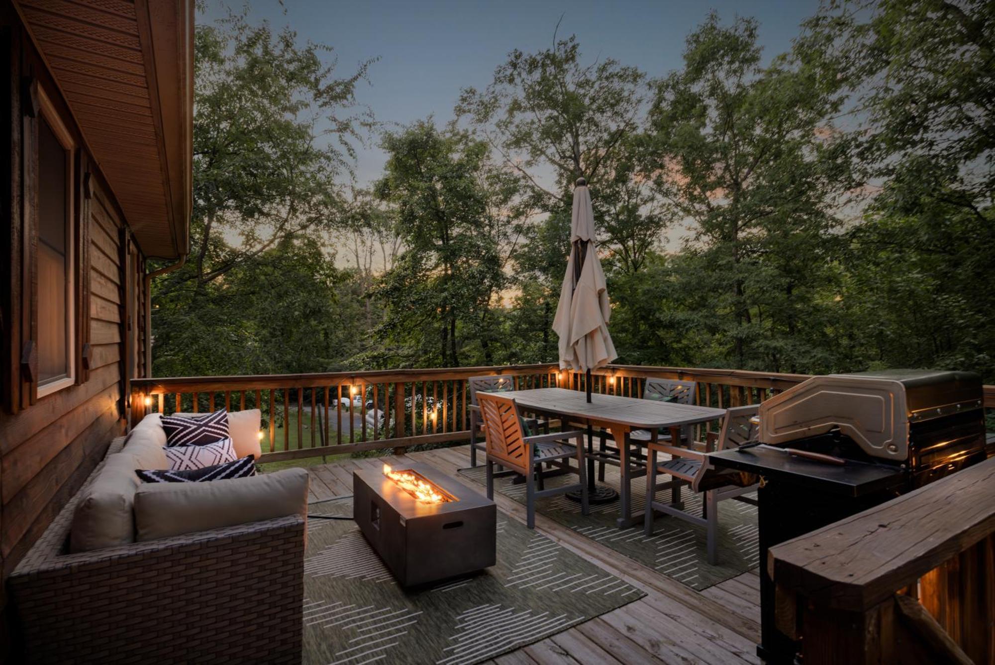 Shenandoah Dog Friendly Cabin With River Access, Hot Tub, Fire Pit, Bbq, Outdoor Dining Eksteriør bilde